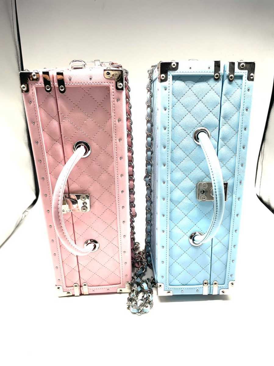 エンジェルシャンパン ドゥミセック ブルー 空き瓶 中古品 エンジェル