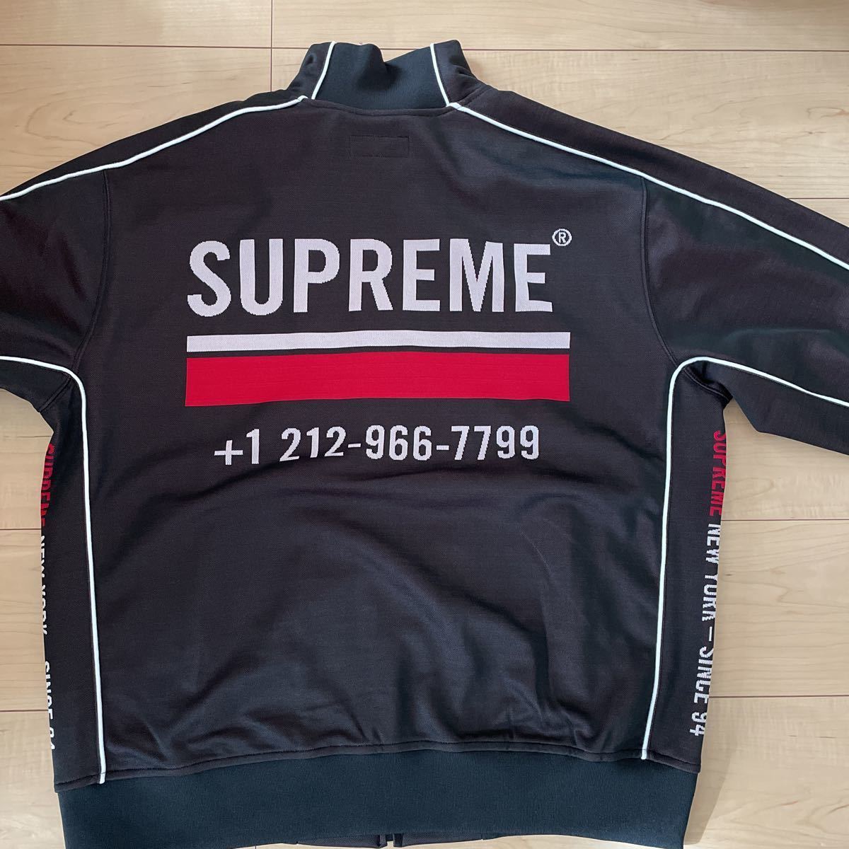 2022AW Supreme World Famous Jacquard Track Jacket L 黒