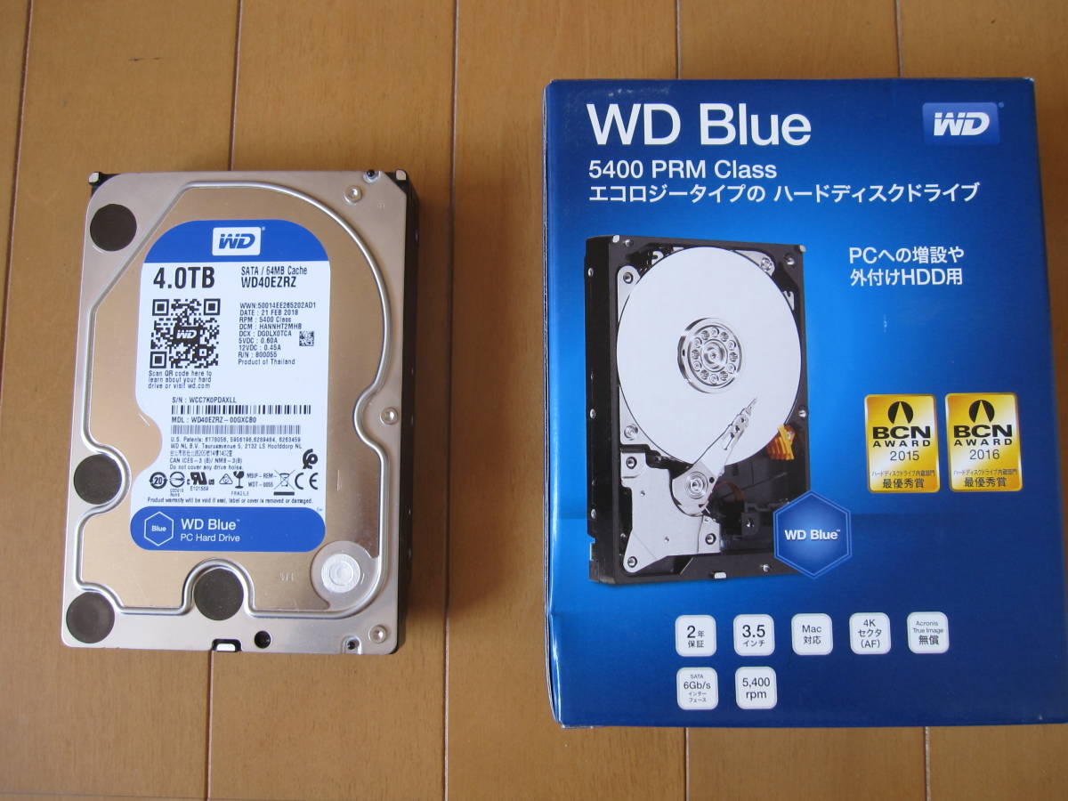 ♪ Western Digital 4TB SATA WD40EZRZ-RT2 5400rpm 64MB 3.5インチ HDD 訳あり ♪