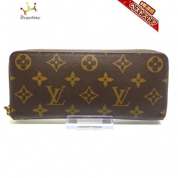 ルイヴィトン LOUIS VUITTON 長財布 M60742 ポルトフォイユクレマンス モノグラム・キャンバス フューシャ CA3157 財布 モノグラム