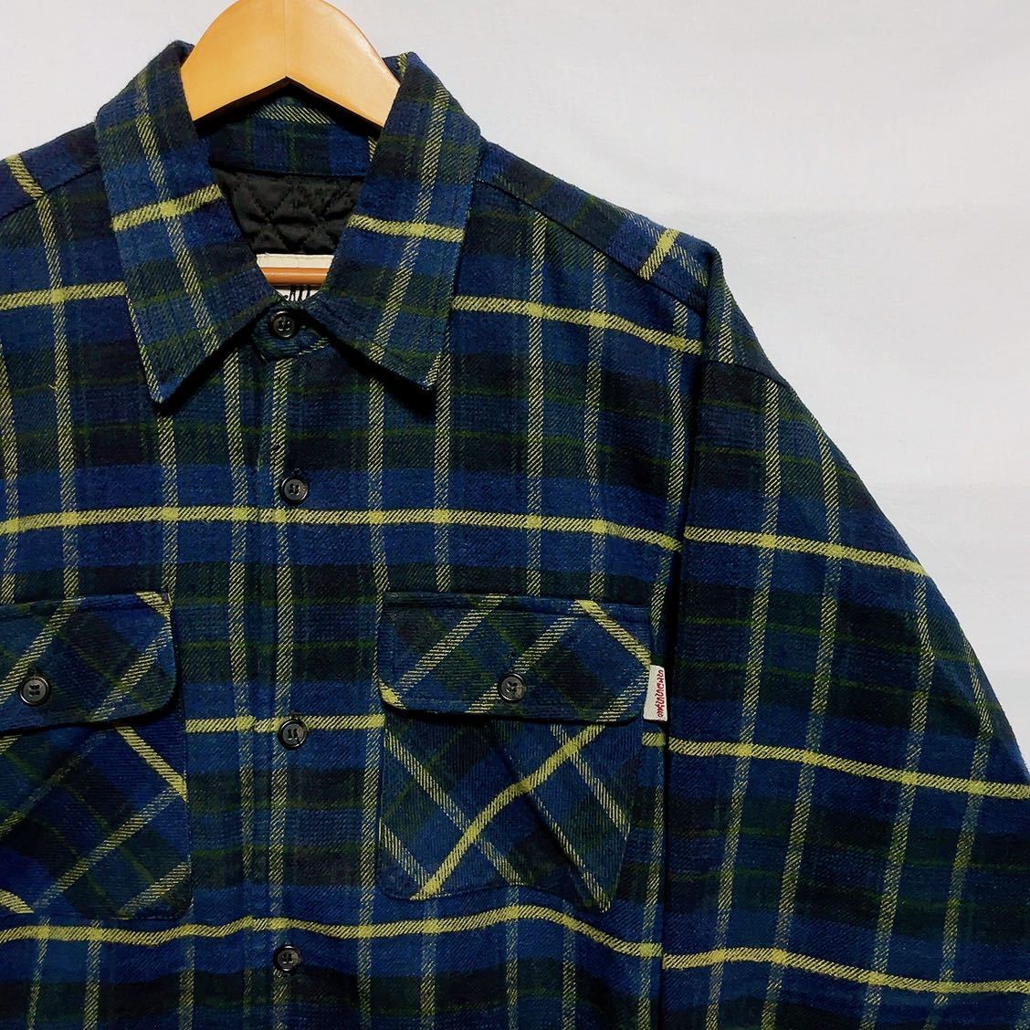90s old stussy outer gear ステューシー キルティング チェック 