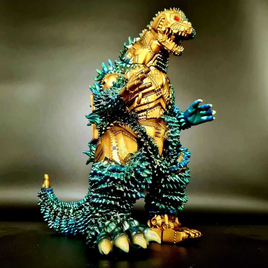 送料無料！ 赤目天使 ゴジラ 最高傑作爆誕 Mechalah #1 AZTECA GOLD アステカゴールド AKAMETENSHI 狂人会 kuangrenhui インディーズソフビ_2