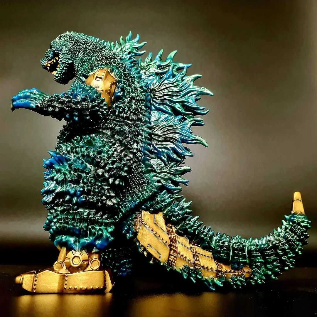 送料無料！ 赤目天使 ゴジラ 最高傑作爆誕 Mechalah #1 AZTECA GOLD アステカゴールド AKAMETENSHI 狂人会 kuangrenhui インディーズソフビ_4