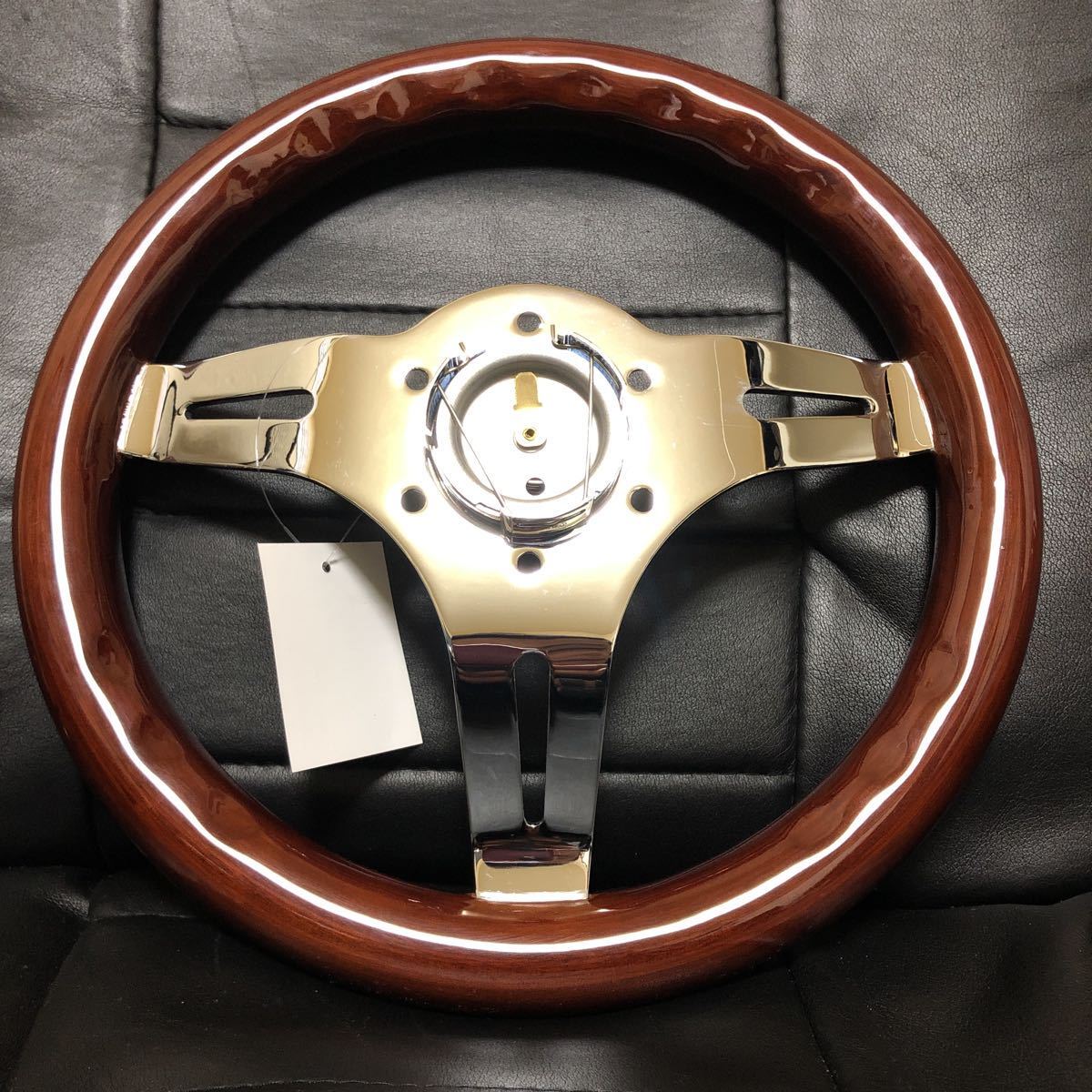1円スタート！【新品】29π 小径ウッドステアリング 290mm 1円 