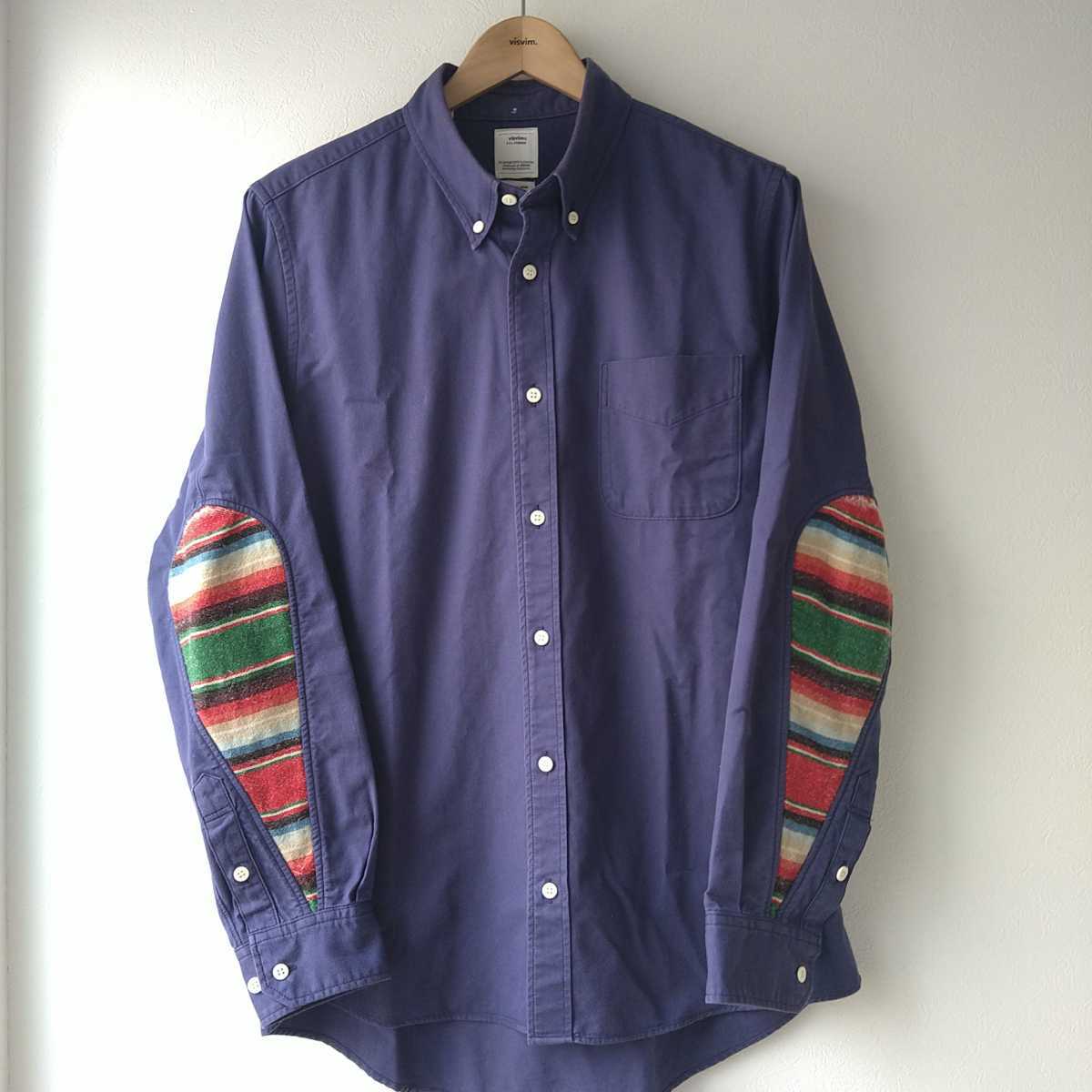 visvim ALBACORE CHIMAYO L/S Giza Twill Navy size3 0118105011003