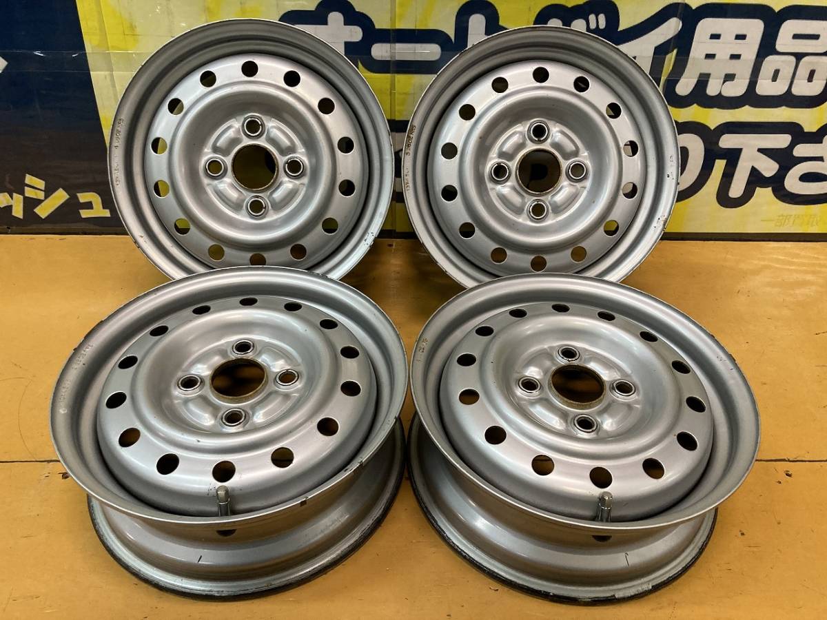 正規品，HOT ダイハツ ミラ ジーノ 1000 L701S 純正 13インチ スチール ホイール 4.5J +45 4穴 PCD100 シルバー 4本 鉄 DAIHATSU MIRA GINO(純正品)｜売買されたオークション情報、yahooの商品情報をアーカイブ公開 - オー 4穴