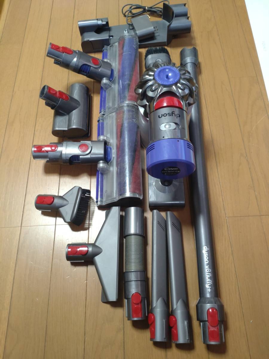 Dyson V8 Vacuum (Nickel⁄Red) vacuum V15 Dyson V8 Fluffy+