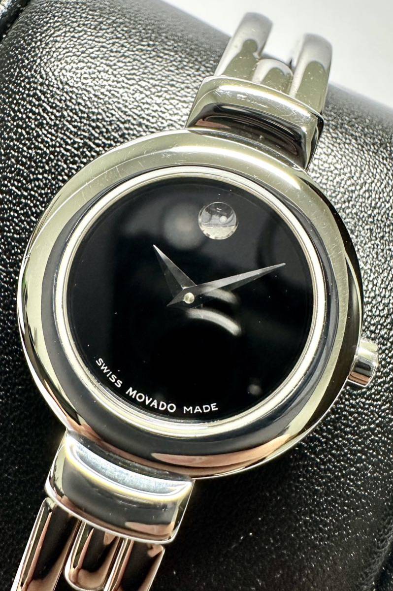 1円〜 Y 流通少 MOVADO モバード 84.A1.809A レディース クォーツ バングルウォッチ アンティーク ジャンク K51 時計 O1