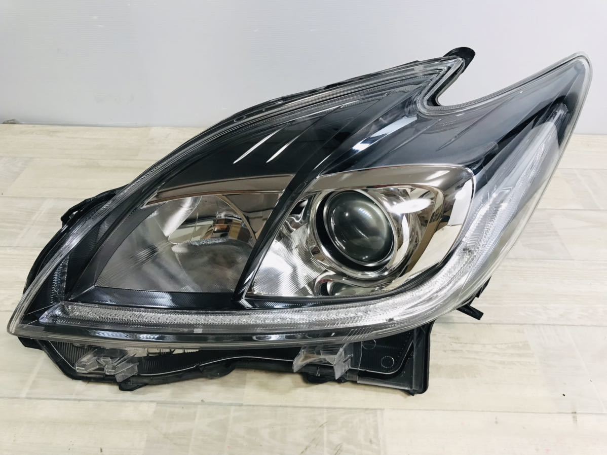 現状品★ ZVW30 後期 プリウス 30 HID ヘッドライト 左 ヘッドランプ LED ライト 左側 L 刻印モ 左ライト トヨタ 純正 47-52 管理231224