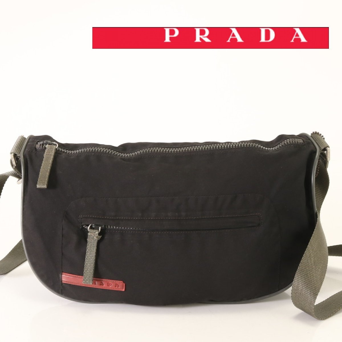 ■1円■極美品■プラダ スポーツ■4VS055■ショルダー■メッセンジャー■斜め掛け メンズ レディース ビジネス 通勤 軽量 B P1019-1BT1dd