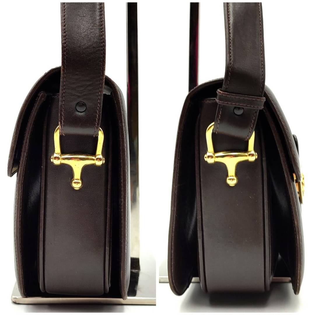 1円〜【美品】セリーヌ CELINE 馬車金具 ショルダーバッグ 