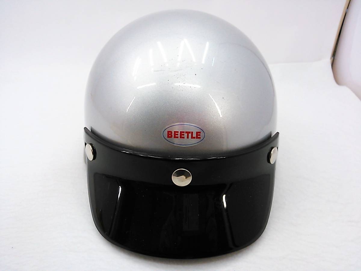 HOODLUM別注 OCEAN BEETLE オーシャンビートル SHORTY4 ショーティー4 Mサイズ シルバー ハーフヘルメット