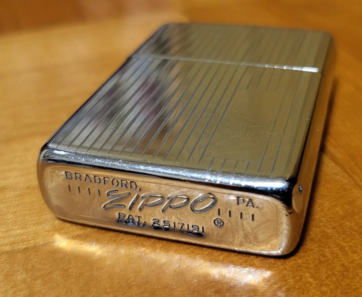 【1966年】Zippo エンジンターン クロームポリッシュ PAT.2517191 