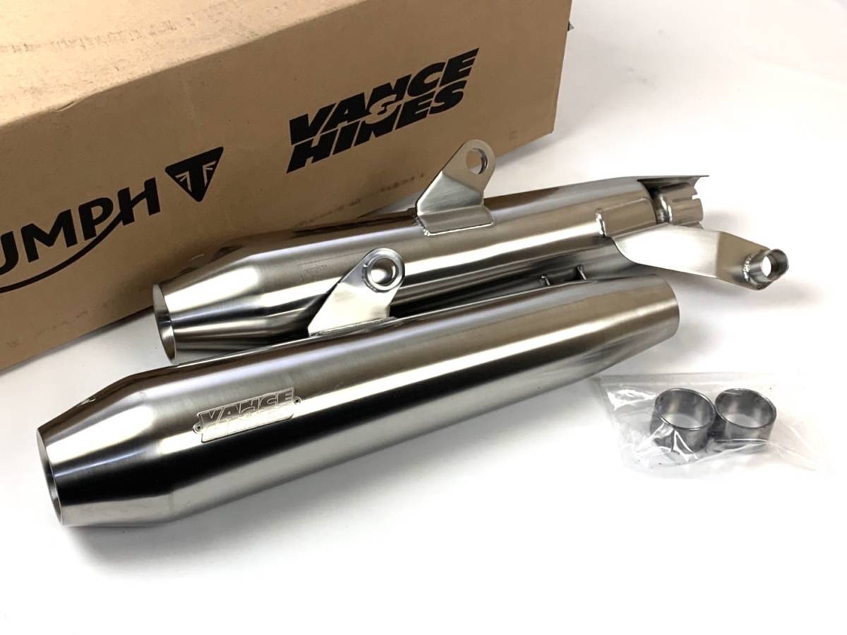 ストリートツイン ストリートカップ バンス＆ハインズ スリップオン マフラー ◇H01 売切り! 新品 ストリートカップ ストリートツイン トライアンフ