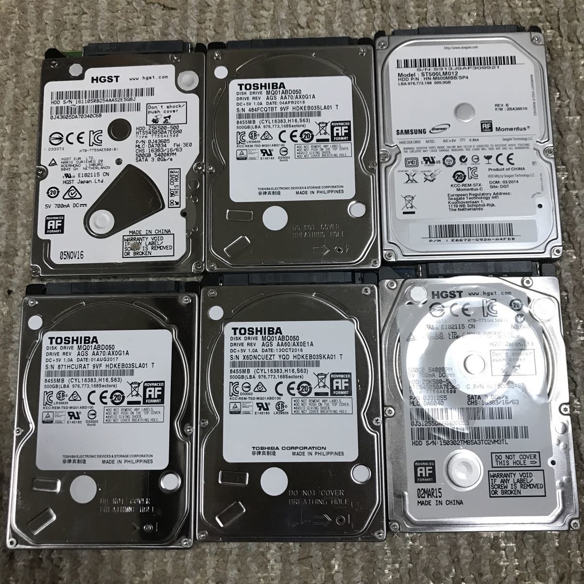 HDD まとめ売り 5インチ 1TB 周辺機器 ジャンク HDD ハードディスク