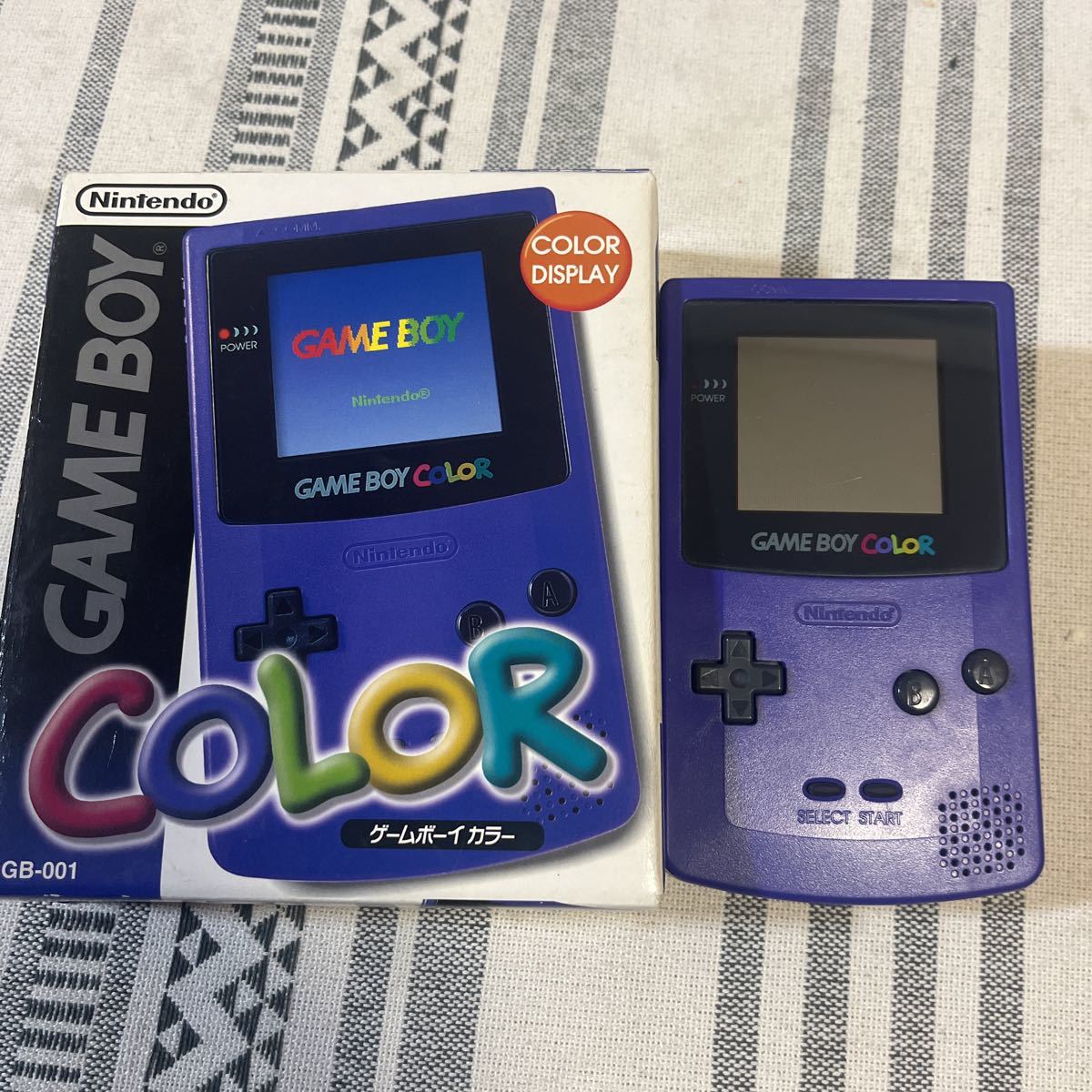 美品 動作確認済み ゲームボーイカラー GBC 任天堂 ブルー GAME COLOR