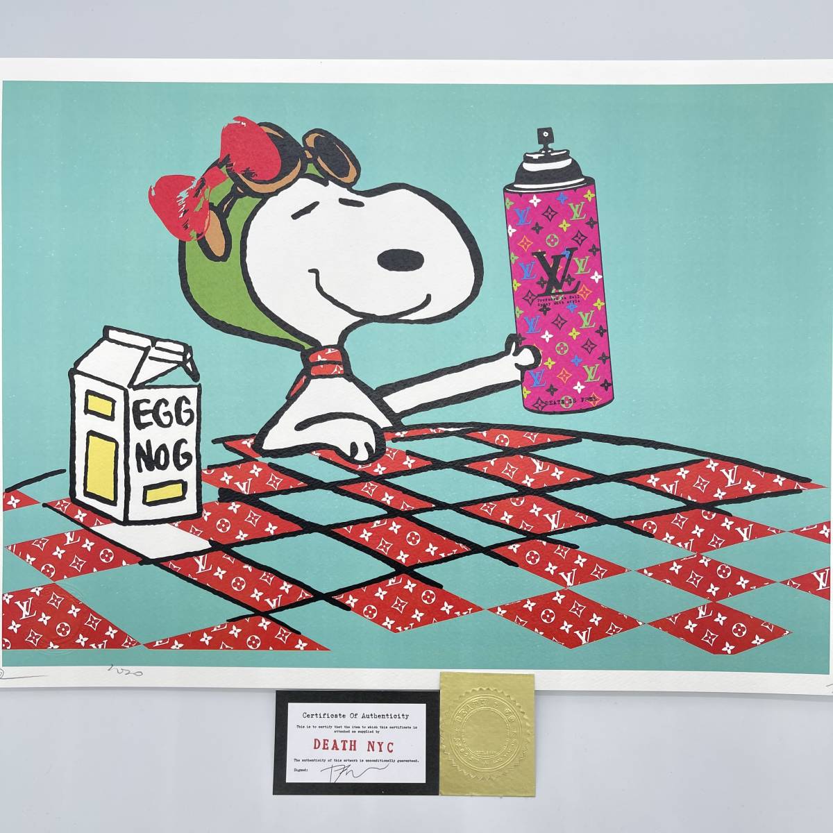 DEATH NYC 世界限定100枚 アートポスター SNOOPY スヌーピー トム