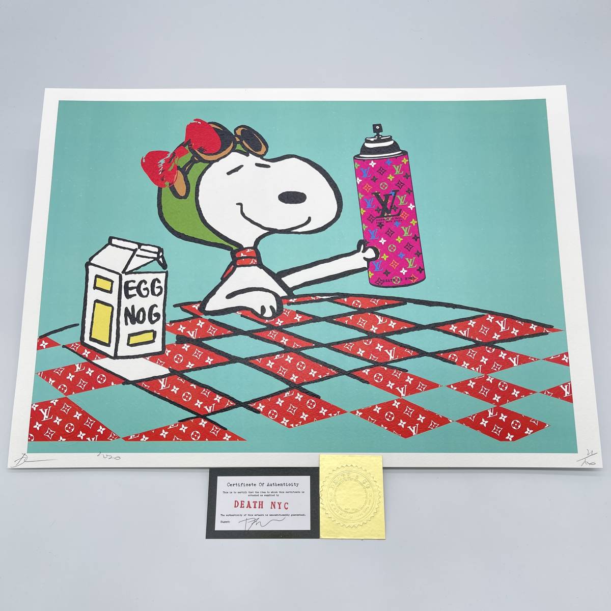 DEATH NYC 世界限定100枚 アートポスター SNOOPY スヌーピー トム