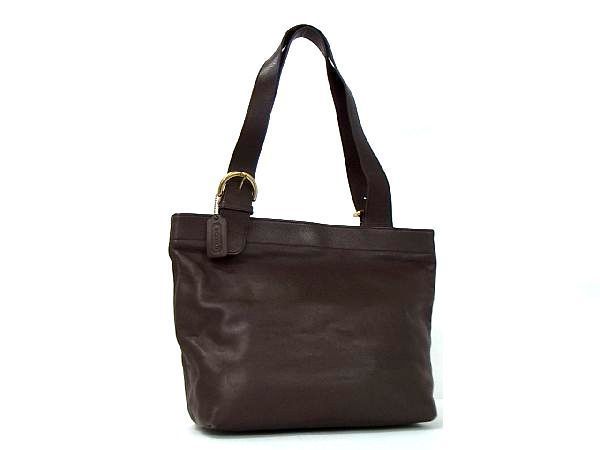 1円 COACH コーチ 4140 オールドコーチ ヴィンテージ コスタリカ製 レザー トートバッグ ショルダーバッグ 肩掛け ブラウン系 AG6160ナh