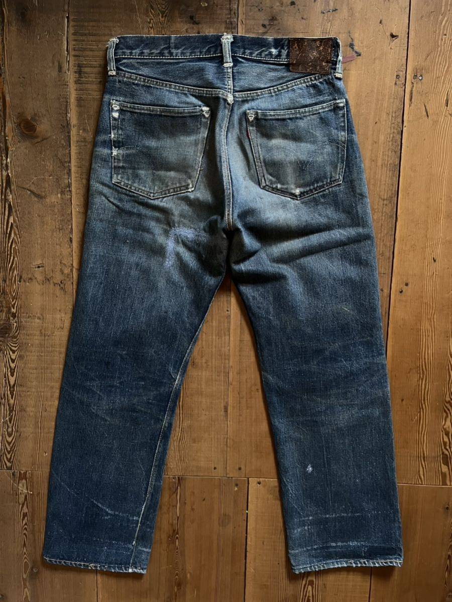 Special 50s LEVIS 501xx 革パッチ 隠しリベット刻印12 鬼ヒゲ 蜂の巣 
