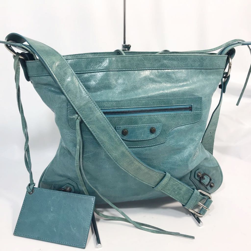 バレンシアガシティ斜め掛けショルダーバッグ【美品】