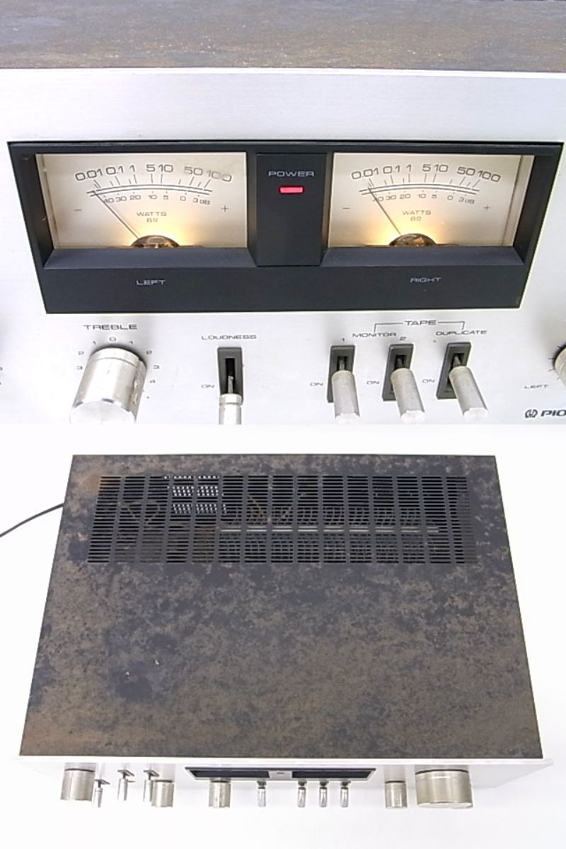 y0107 PIONEER SA-7800Ⅱ パイオニア プリメインアンプ 音出し確認