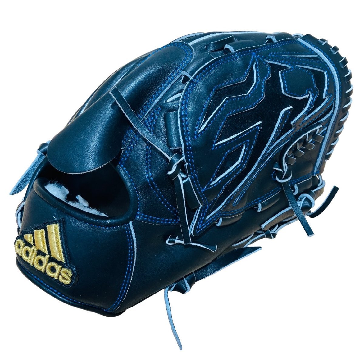 美品 アディダス 投手用 硬式グローブ 右投げ ブラック系 ETY83