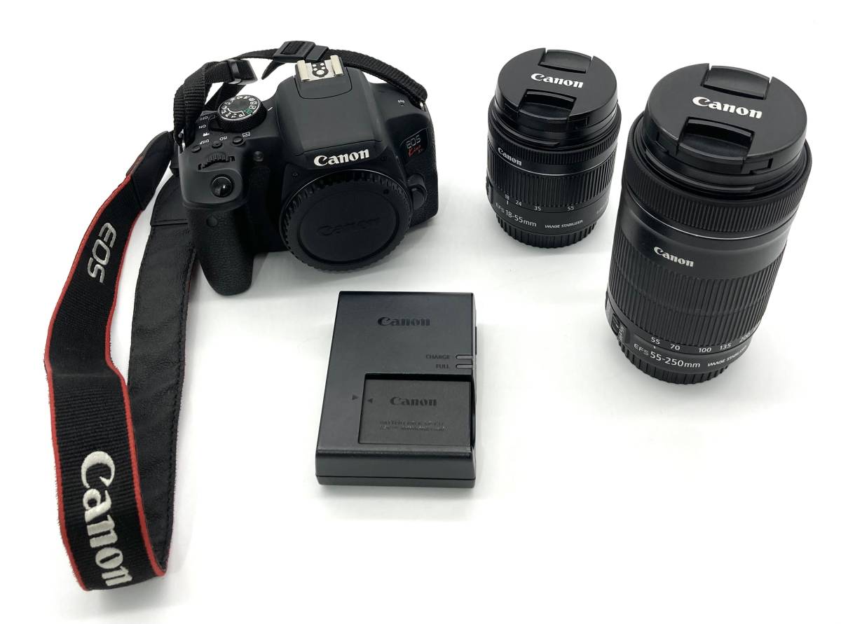 ▼【動作確認済み】EOS Kiss X9i ダブルズームキット 1893C003 付属品あり S46500049028