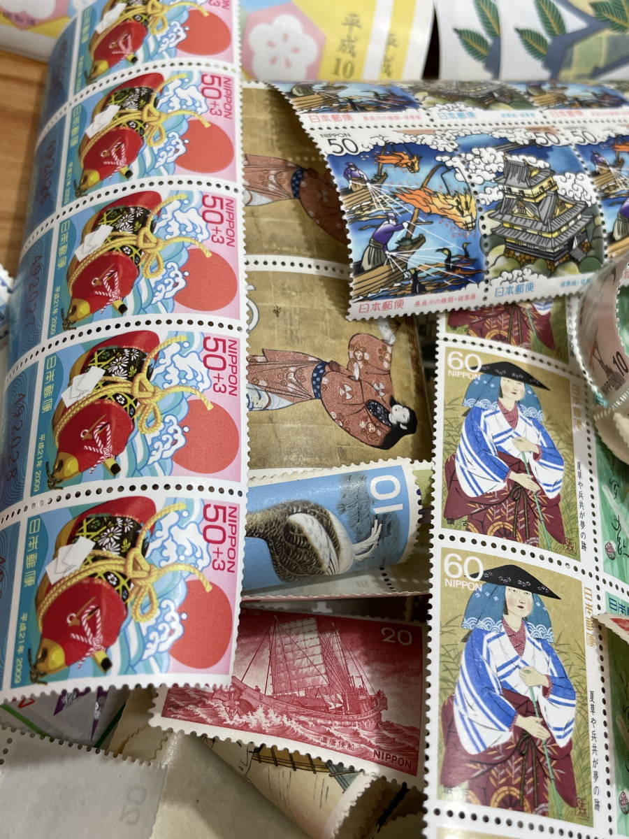☆k46 1円スタート 【未使用】 記念切手 バラ 額面合計32，039円
