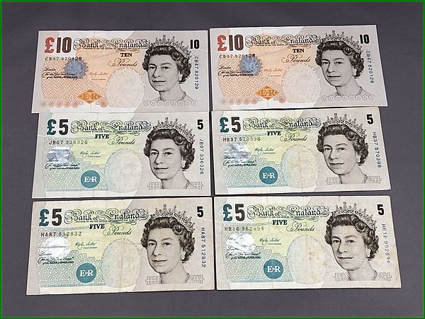 海外紙幣 イギリスポンド 旧紙幣 40ポンド 貨幣 □ 1円〜まとめ売り