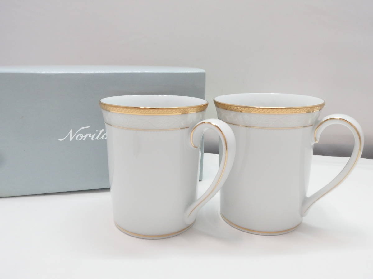 限定SALE Noritake ノリタケ 4335 マグカップ ペアセット 2客 金縁 箱付き 4-11505(ノリタケ)｜売買されたオークション情報、yahooの商品情報をアーカイブ公開 - オークファン ノリタケ