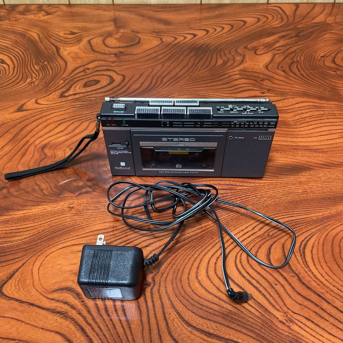 オーディオ機器 昭和レトロ ナショナル カセットレコーダー RQ-570