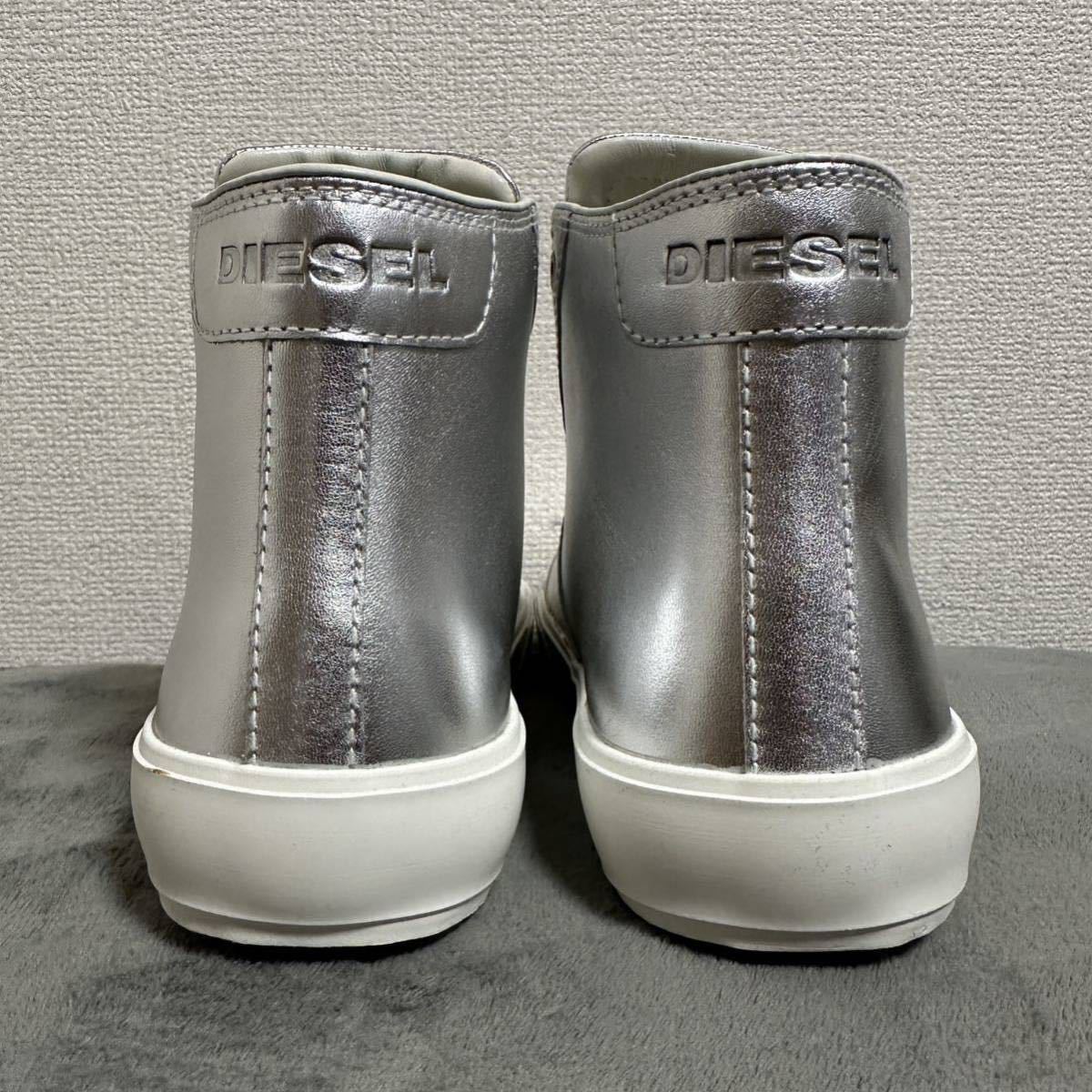 箱あり 定価29 700円 DIESEL ディーゼル レディース 24.5cm ラミネート 