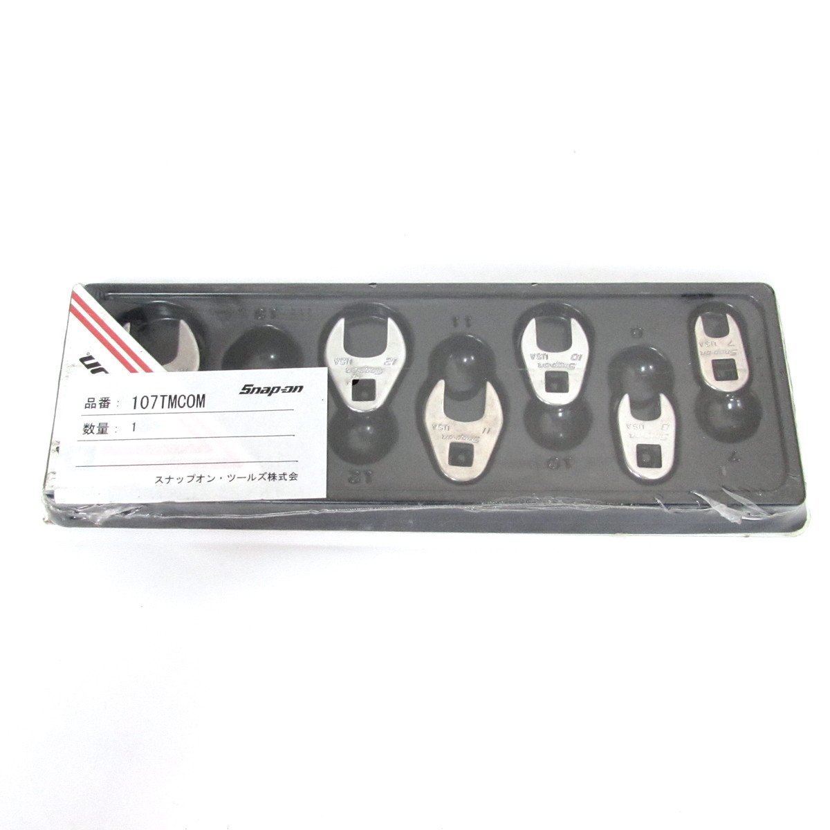 Snap-on スナップオン クローフットレンチセット 107TMCOM 差込角1/4sq 7 8 10 11 12 13 14mm 未使用品 /2301A