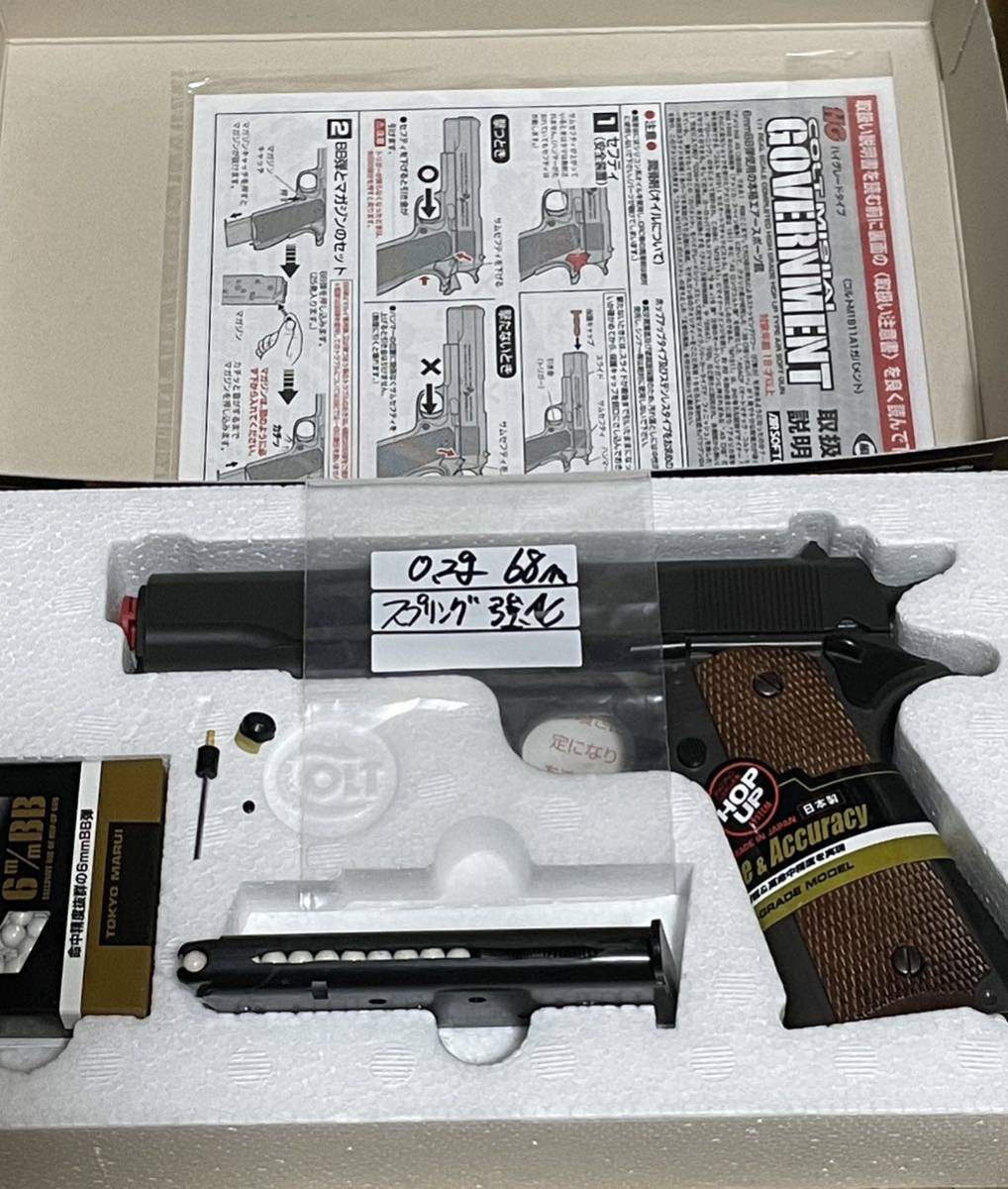 マルイ製、エアコキガバメント フルカスタム品。可変ホップシステム