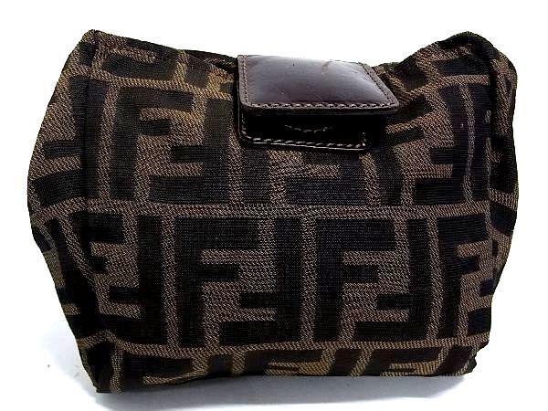 1円 FENDI フェンディ ズッカ ナイロンキャンバス カーフ レザー 本革