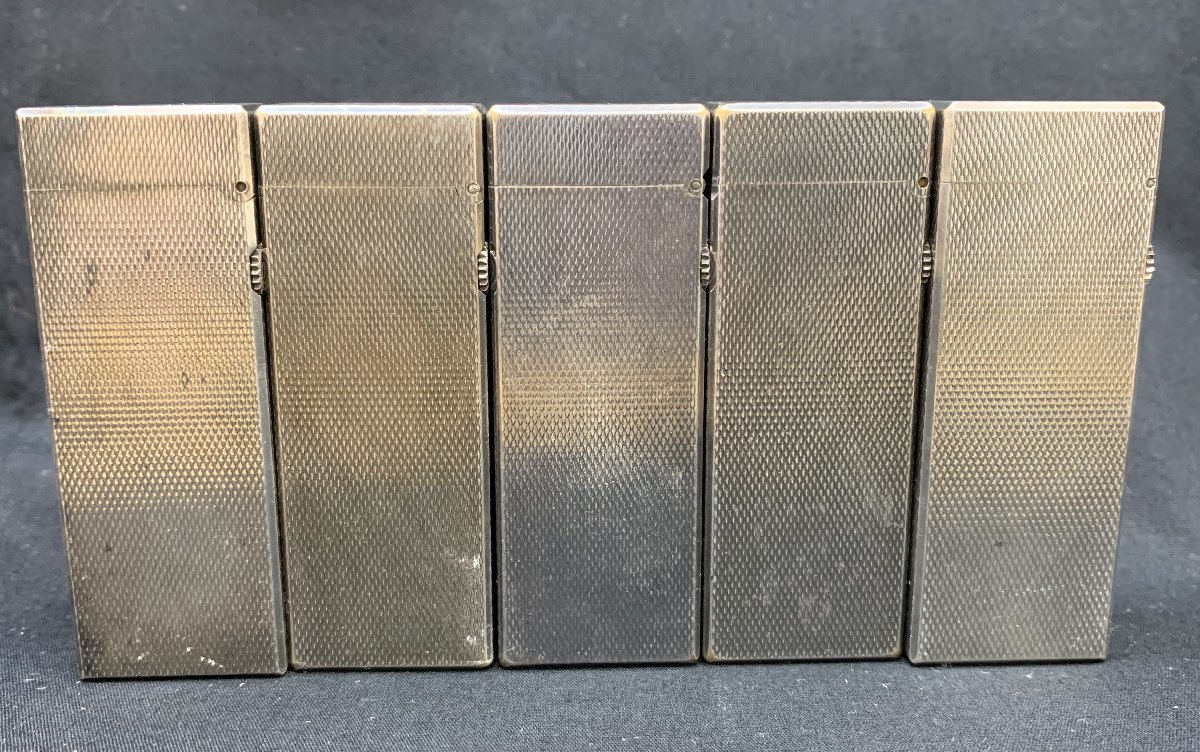 【5NN三12073F】1円スタート★ダンヒル★dunhill★5本セット★ローラーガスライター★着火未確認★火花NG★シルバー★喫煙具★現状渡し