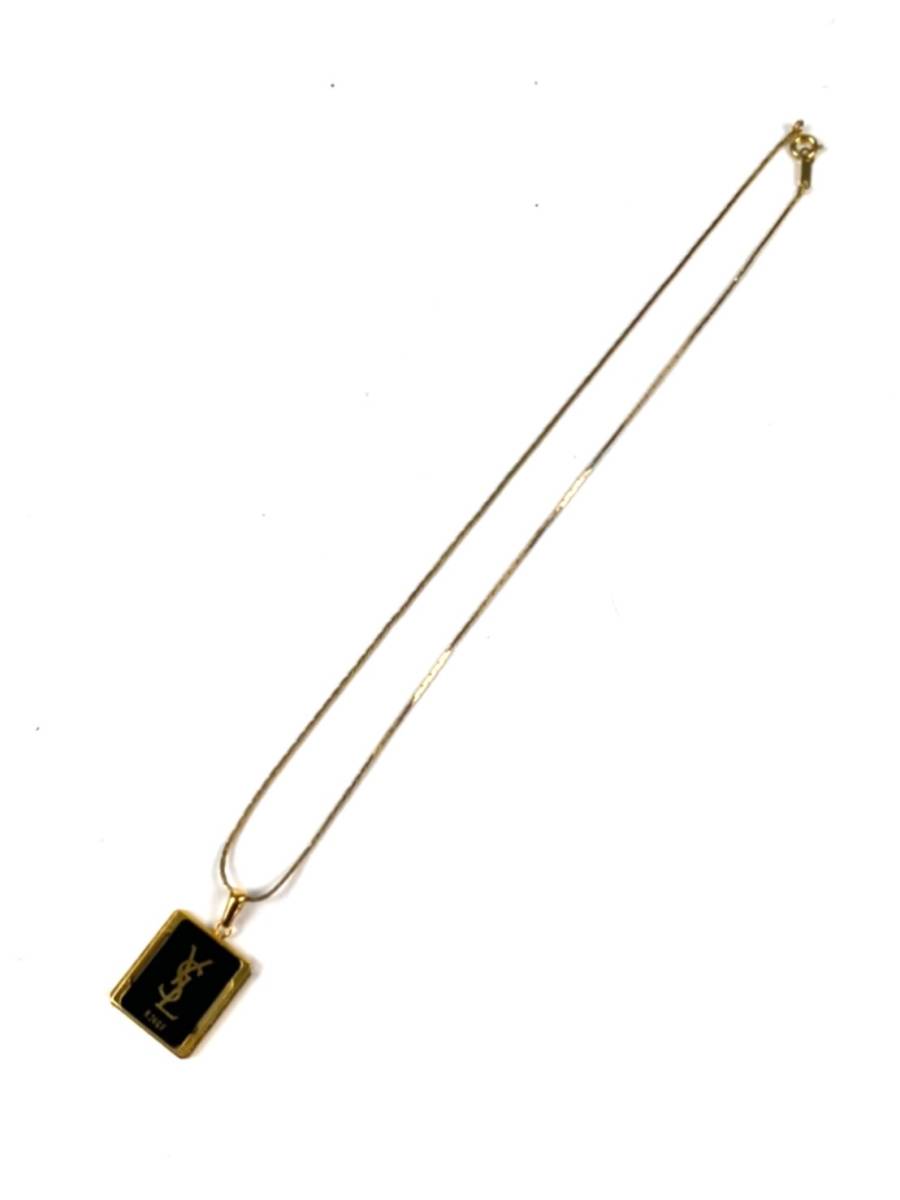 YVES SAINT LAURENT イヴサンローラン YSL プレート ネックレス