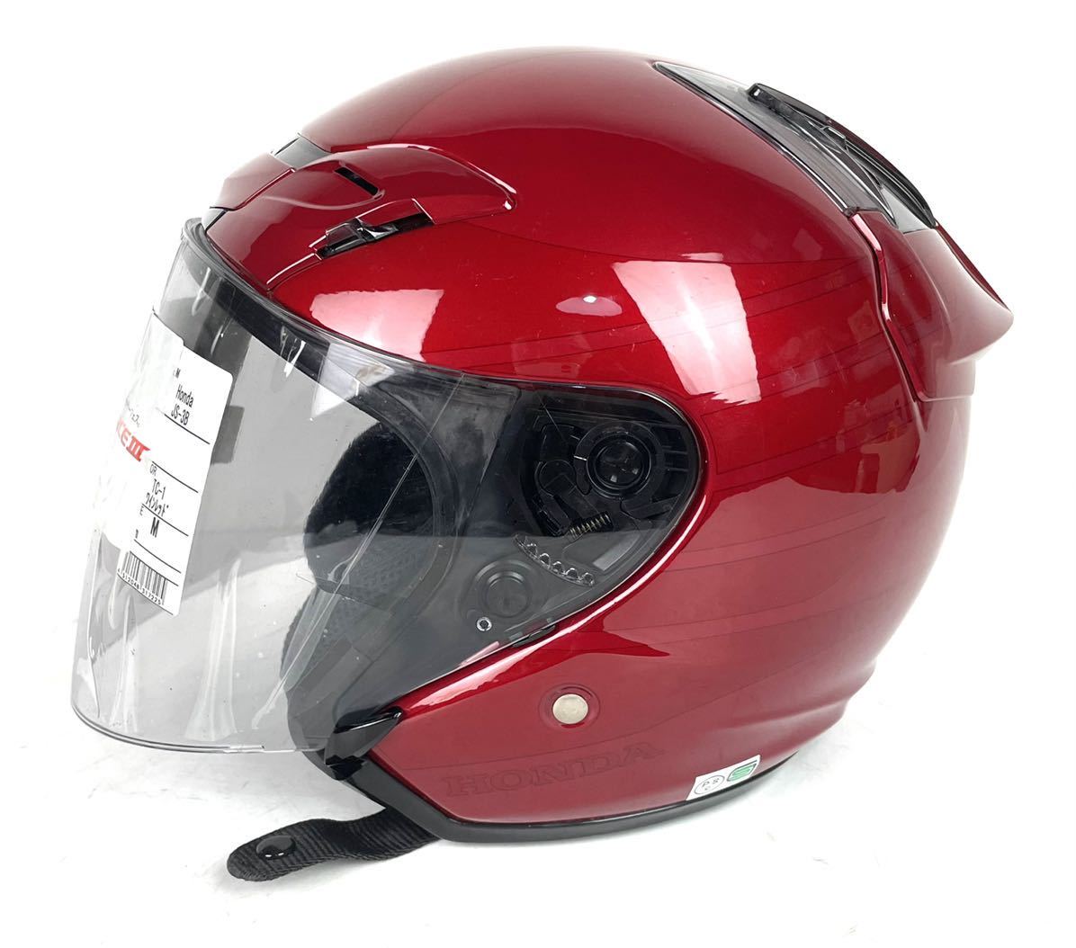 ○希少 未使用保管品 Honda×SHOEI j-force 3ワインレッド Mサイズ 