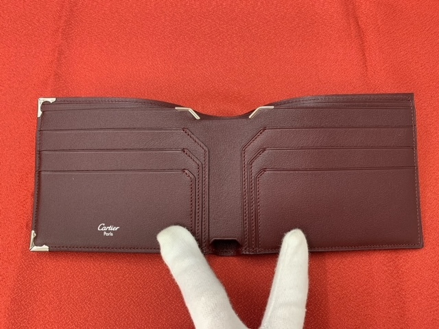 美品】Cartier カルティエ マスト ドゥ カルティエ 二つ折り財布 