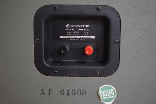 PIONEER パイオニア CS-F900 密閉方式 スピーカー ペア 1組 動作品