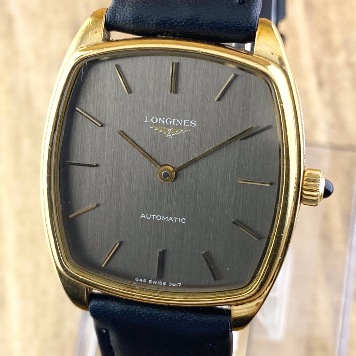 1円〜】LONGINES ロンジン メンズ 腕時計 自動巻 グレー系文字盤