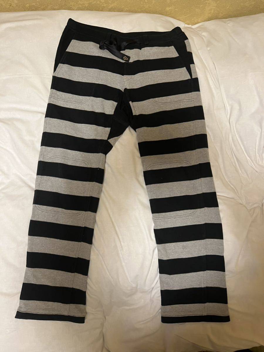 WEST RIDE プリズナーパンツ ボーダー スウェットパンツ 38 WESTRIDE ウエストライド ボーダー プリズナーパンツ スエットパンツ