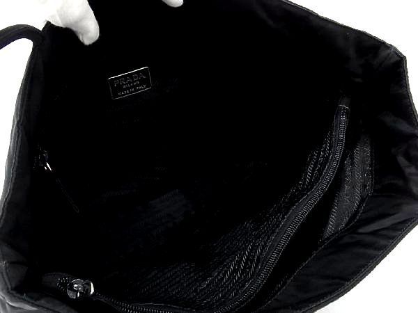 1円 PRADA プラダ テスートナイロン トートバッグ ショルダーバッグ 肩掛けかばん 手提げかばん レディース ブラック系 AH1223ノf