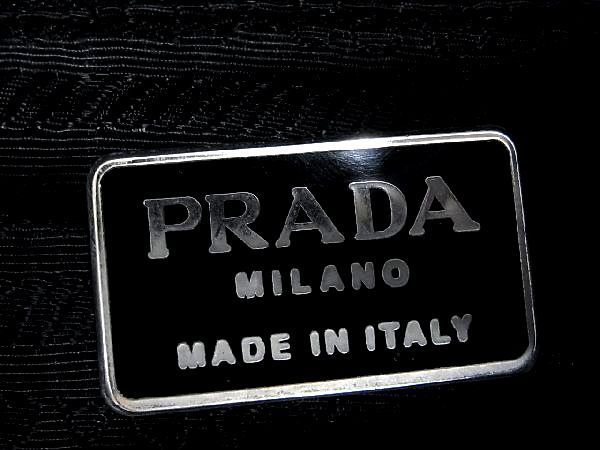 1円 PRADA プラダ テスートナイロン トートバッグ ショルダーバッグ 肩掛けかばん 手提げかばん レディース ブラック系 AH1223ノf