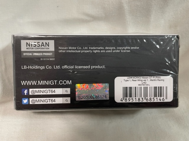 miniGT 133 LB★WORKS Nissan GT-R R35 Martini Racing LBワークス スカイライン マルティニ　新品_3