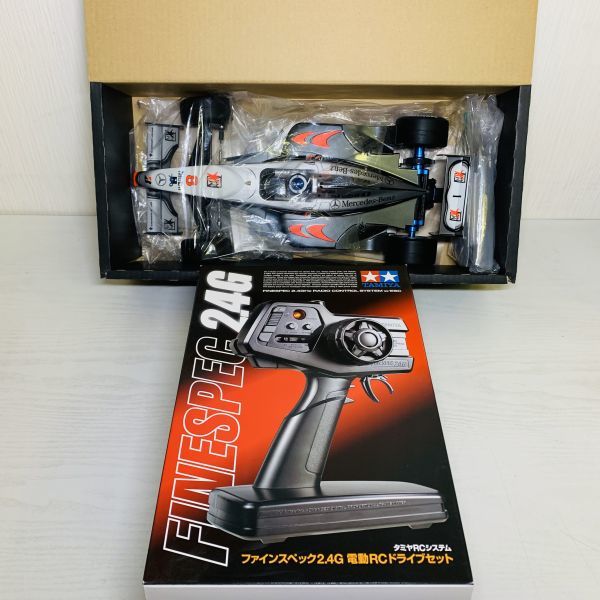 ●WQ16【送140】1円～動作確認済 タミヤ 1/10 マクラーレン メルセデス MP4/13 F103RXシャーシ プロポ ファインスペック 他まとめ
