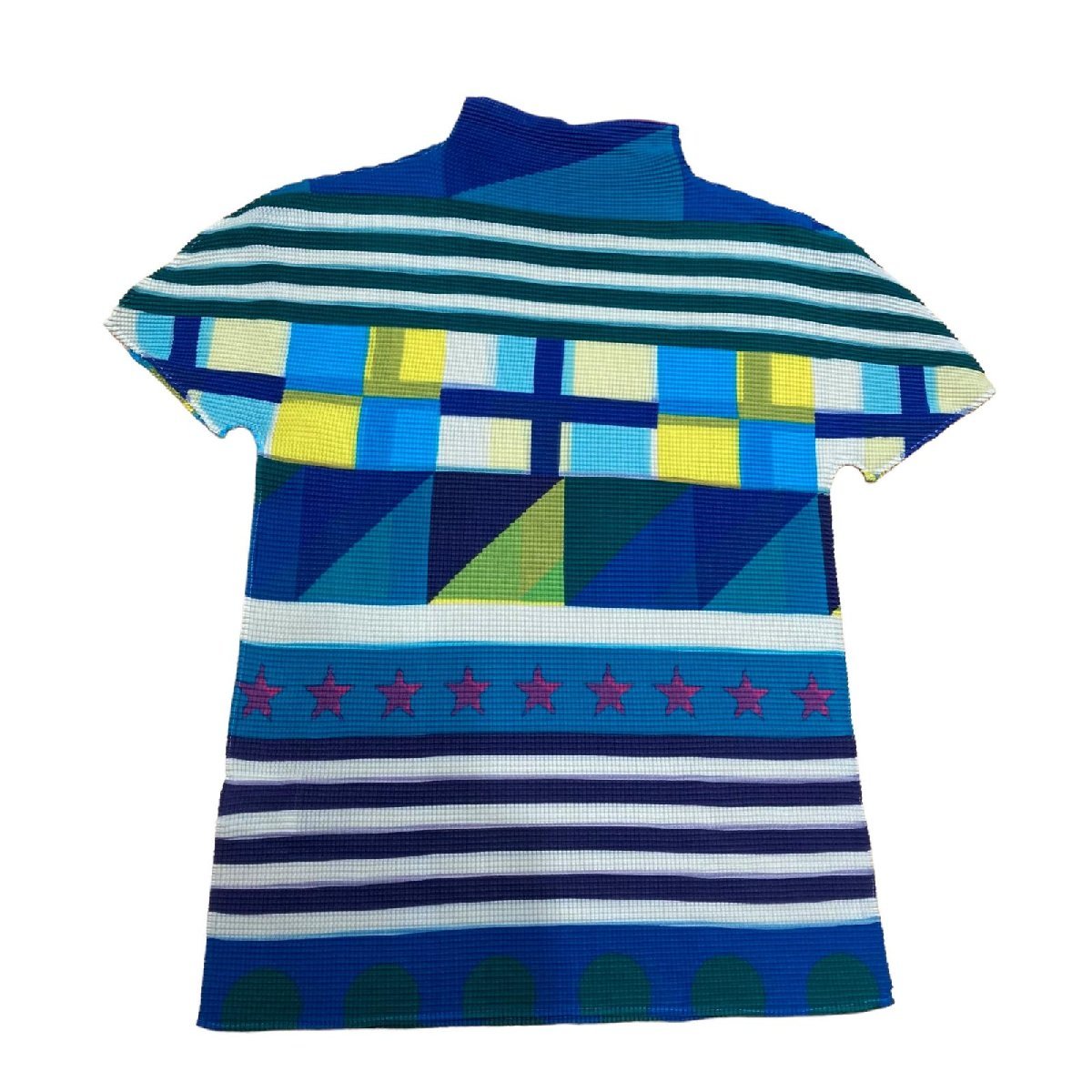 ISSEY MIYAKE イッセイミヤケ me カットソー トップス　Tシャツ 総柄 半袖Ｔシャツ