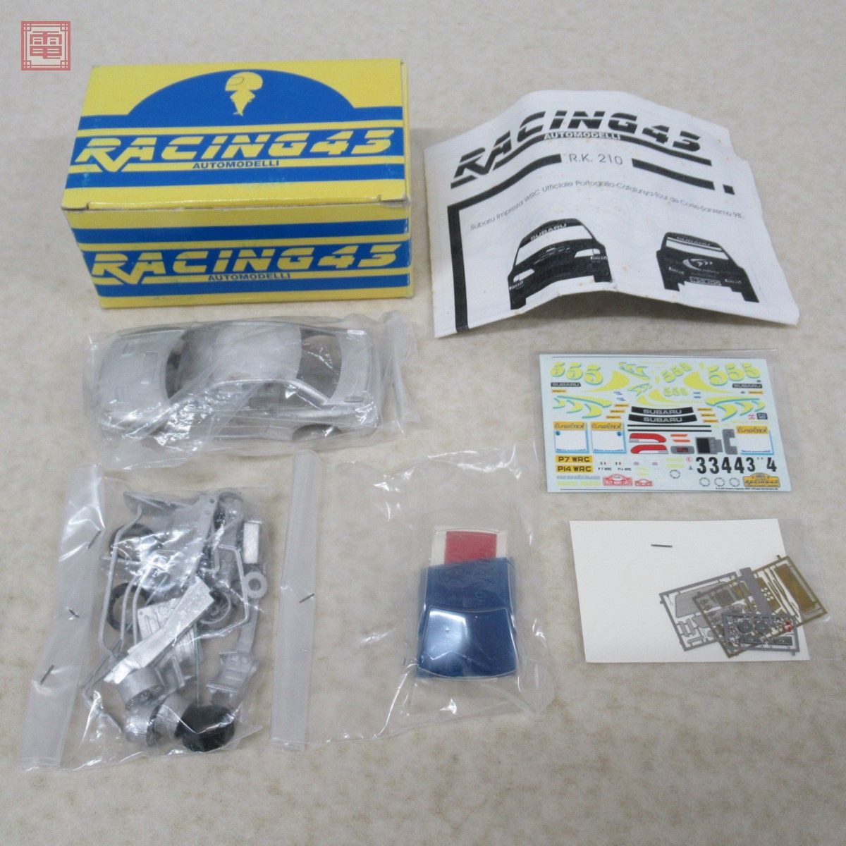 未組立 レーシング43 1/43 スバル インプレッサ WRC UFFICIALE PORTOGALLO CATALUNYA ツールドコルス サンレモ 98 メタルキット RACING【10