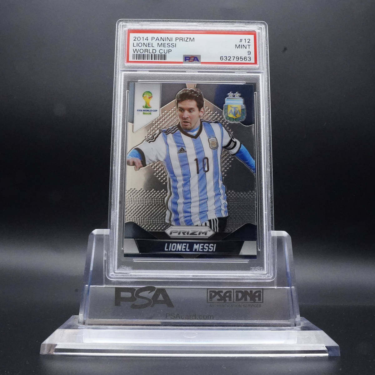 Panini Prizm WorldCup 2014 リオネル・メッシ PSA9] 2014 Prizm World Cup Lionel Messi #12 リオネル・メッシ